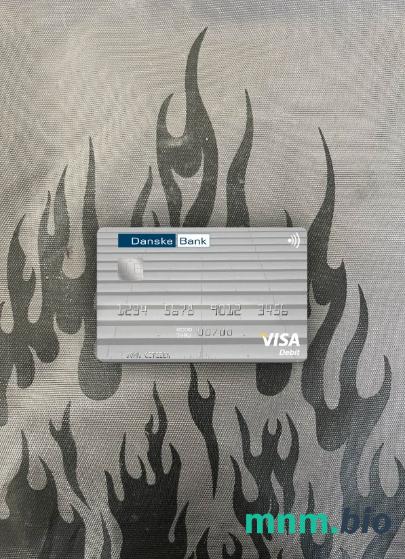 Lithuania Danske bank visa obciążyć card wygląd fotograficzny skan PSD + zdjęcie